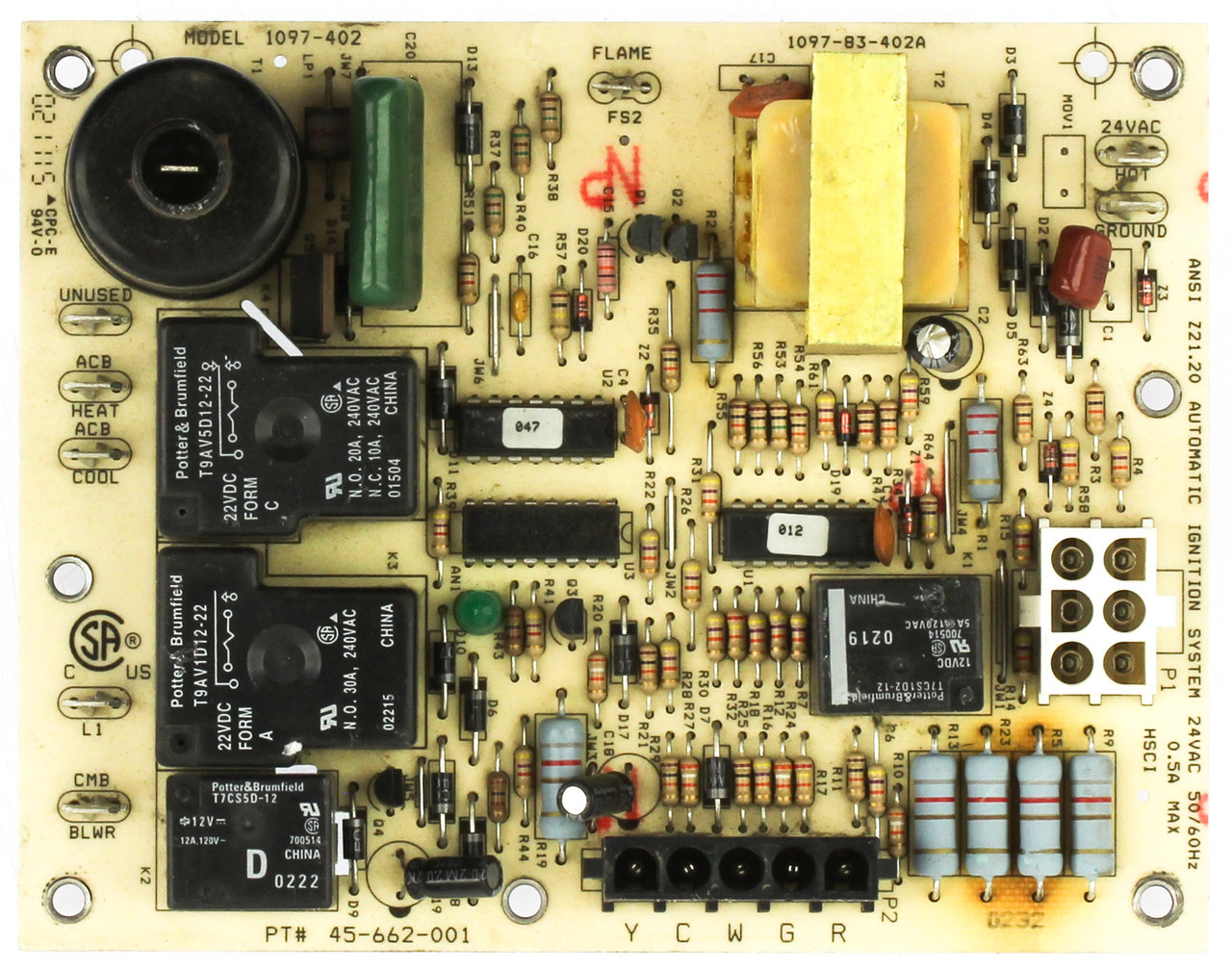 Lennox 1097-83-402A Furnace Control Board