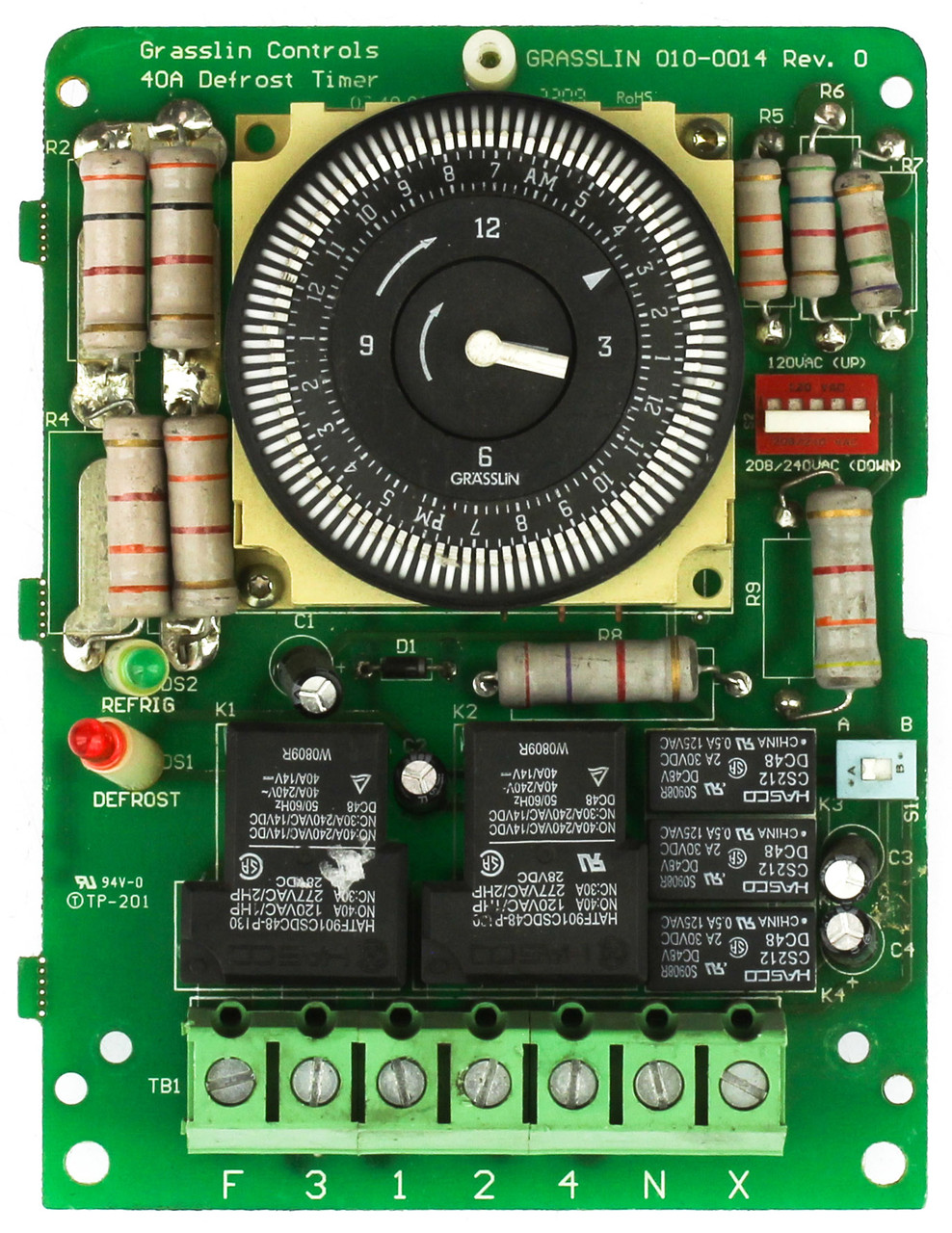 Grasslin 010-0014 Defrost Timer
