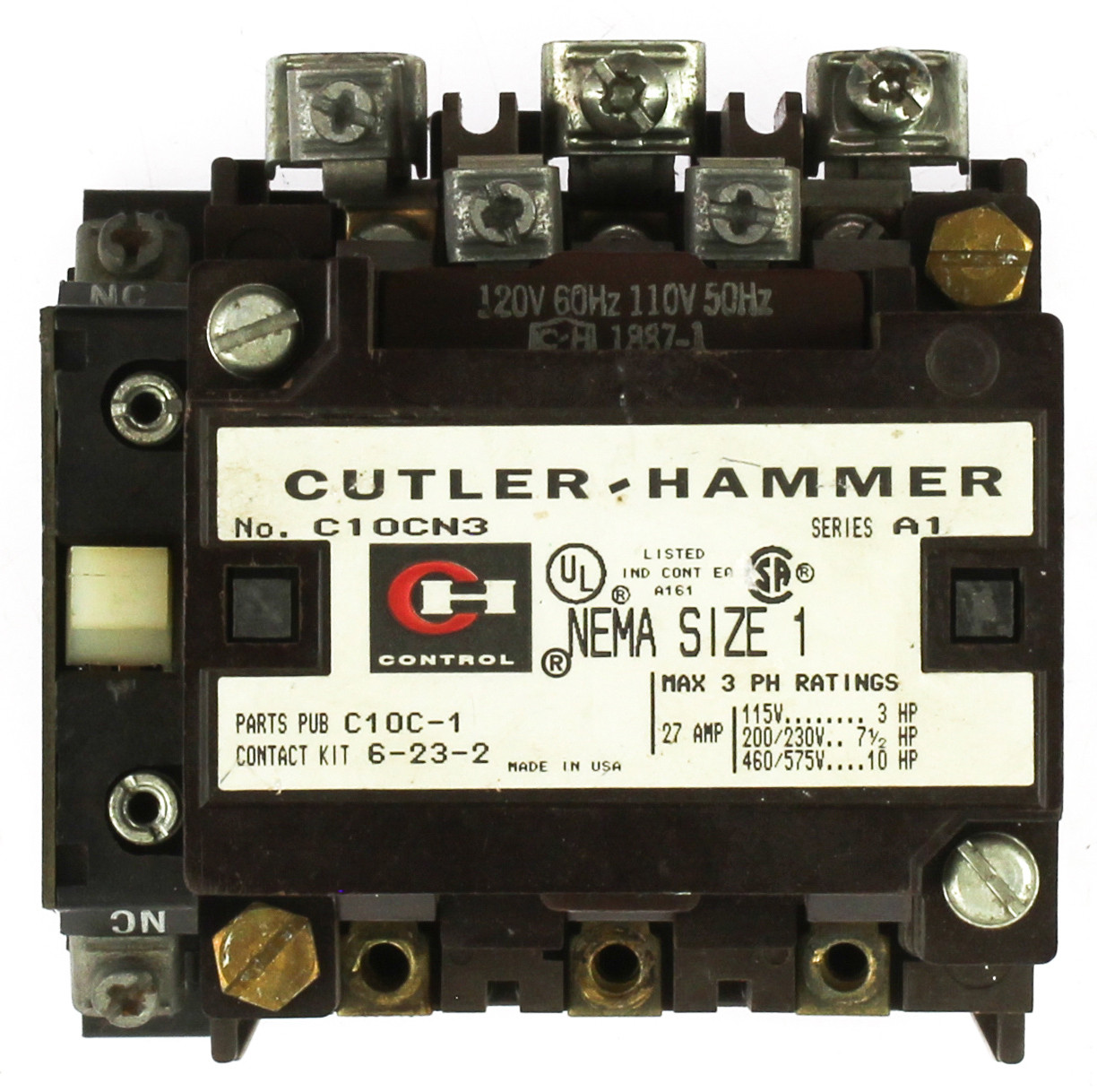 Cutler Hammer C10CN3 Contactor