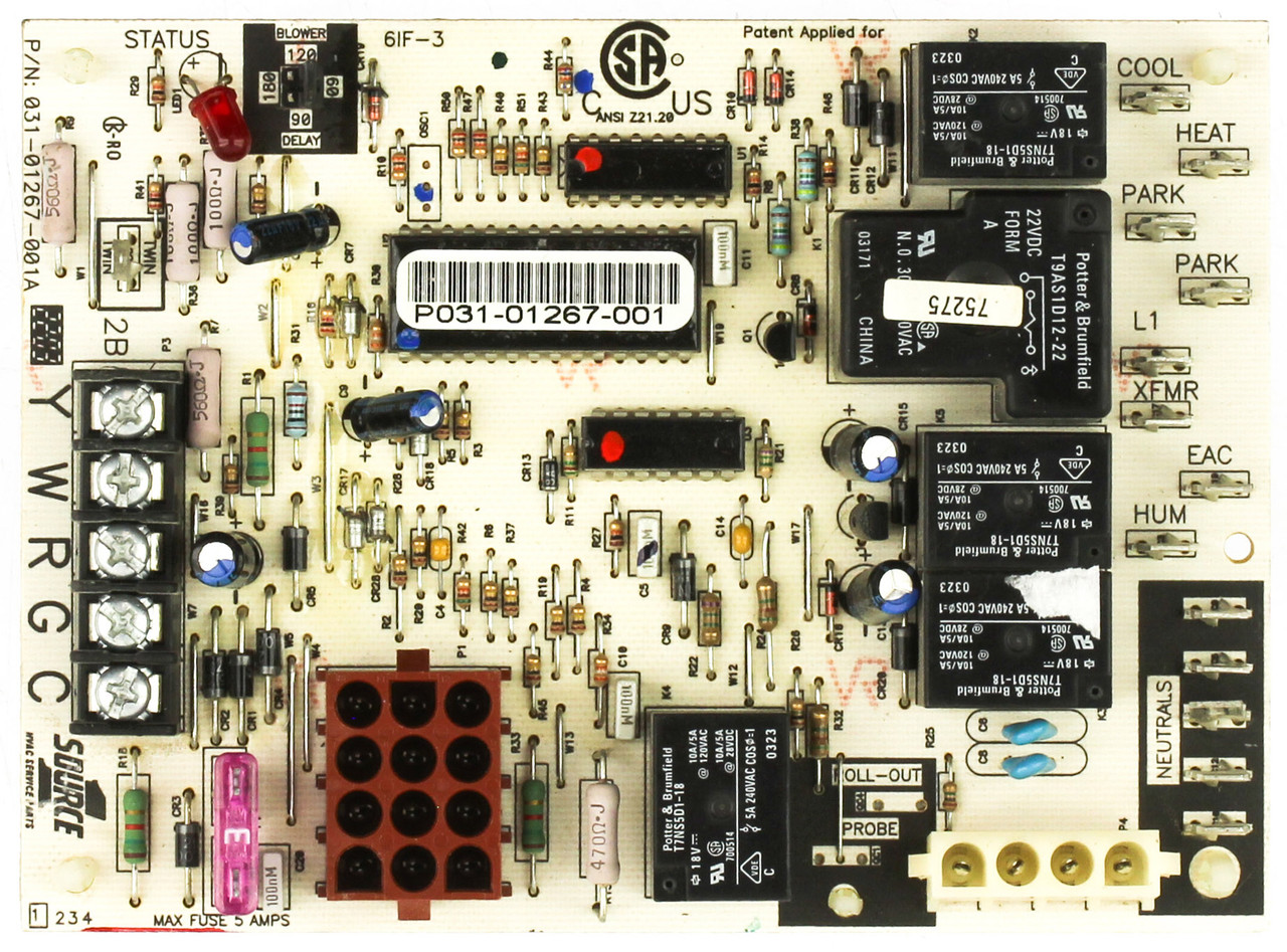 York 031-01267-001A Furnace Control Board