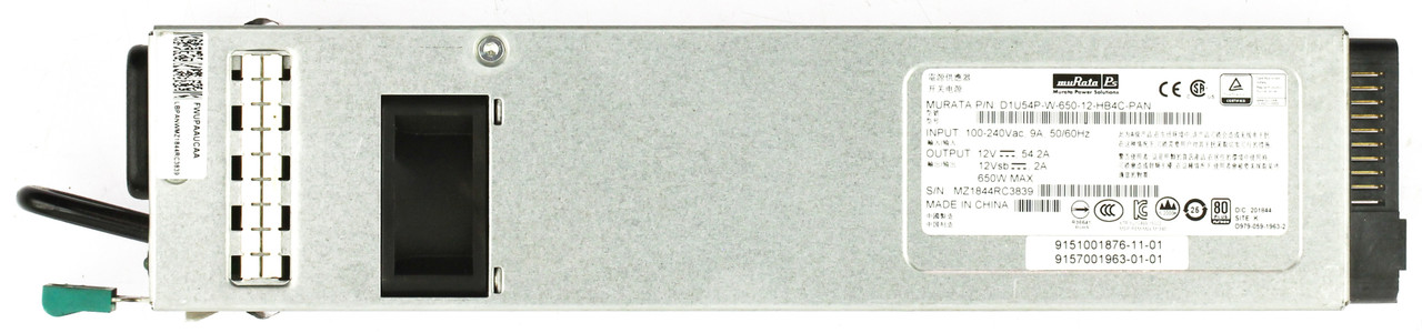 Murata D1U54P-W-650-12-HB4C 600W Power Supply