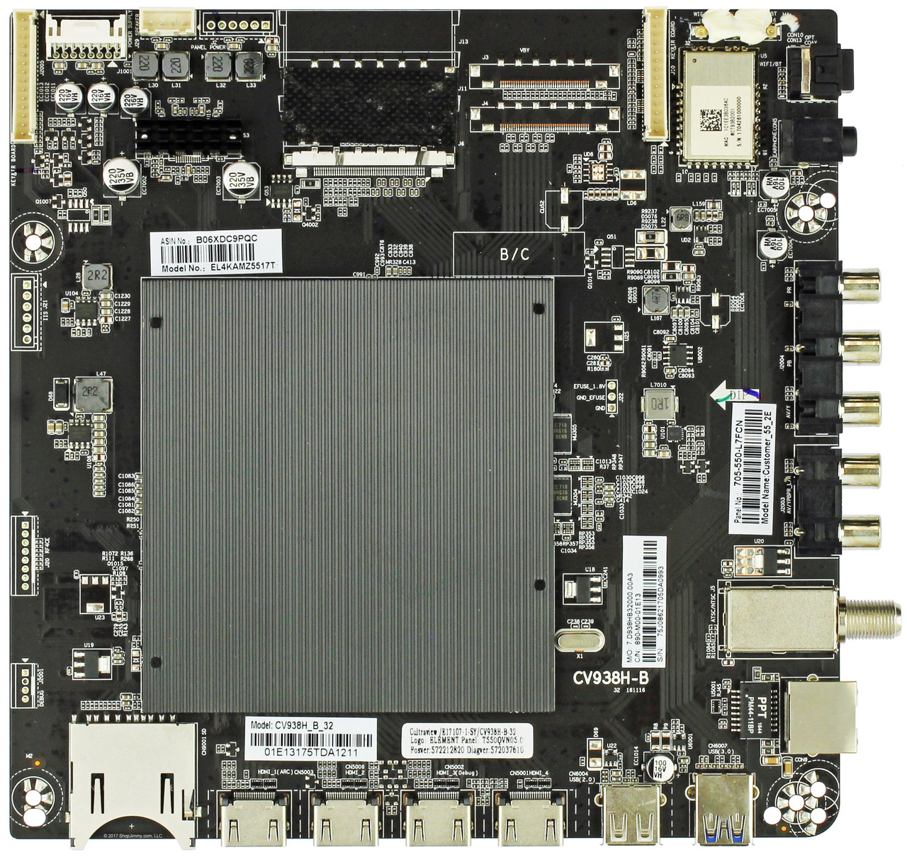 Element E17107-1-SY (E17121-1-SY) Main Board / Power Supply for EL4KAMZ5517T G0V0Q Serial