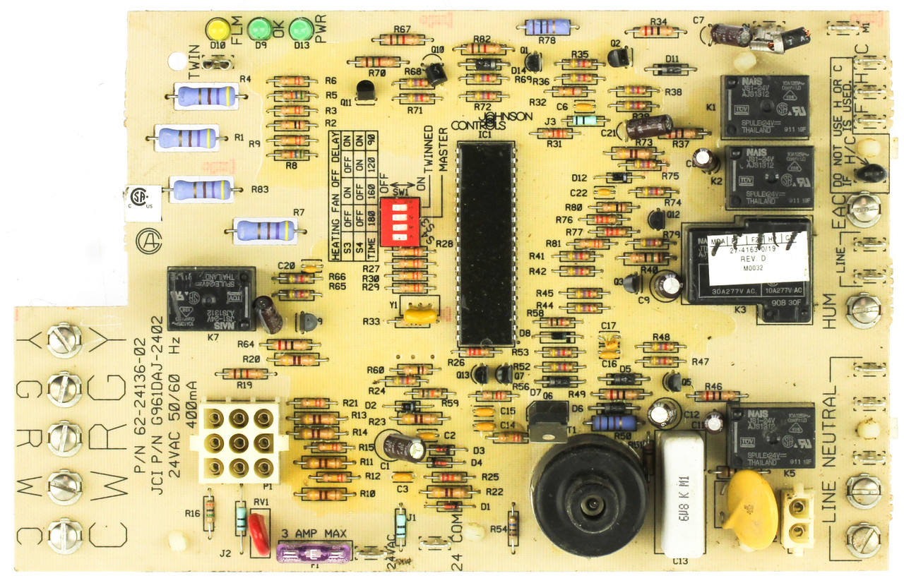 Rheem G961DAJ-2402 Furnace Control Board