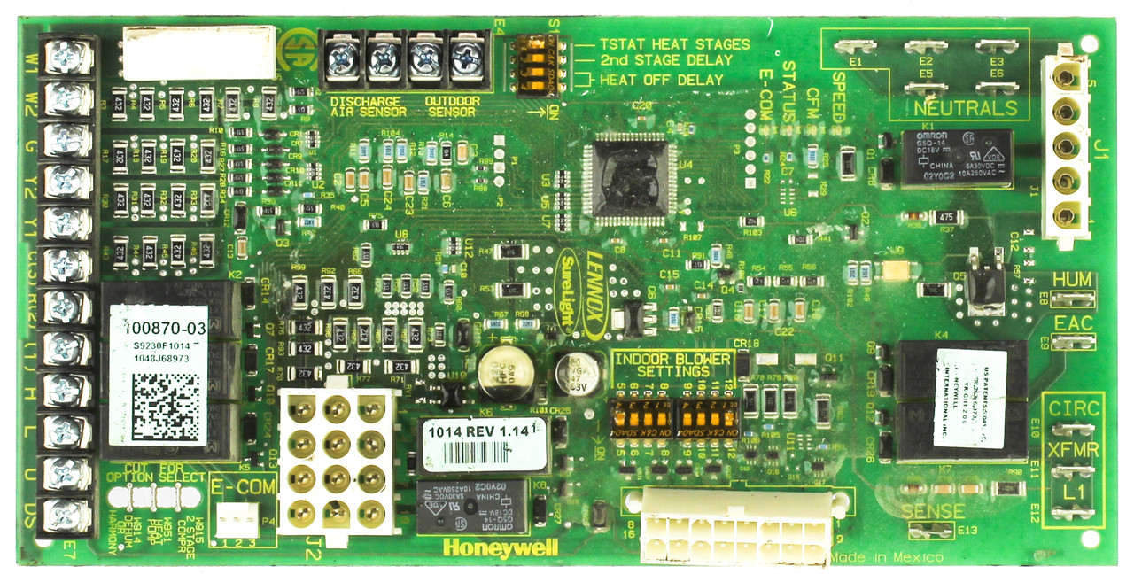 Honeywell 100870-03 Lennox Furnace Control Board