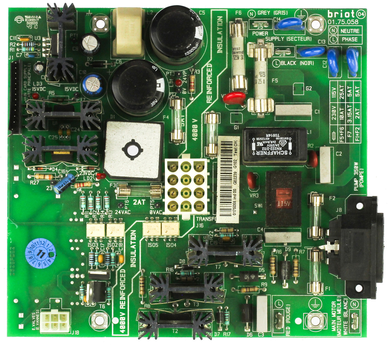 Briot 0175058 Control Board