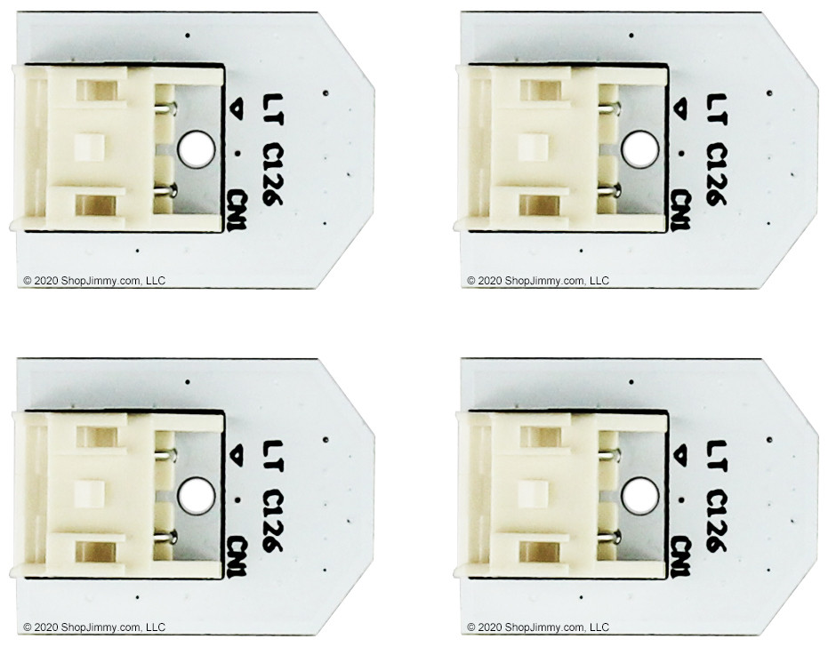 4-PACK GE WR55X25754 LED Light Assembly (LED/PCB Only-Use original housing)