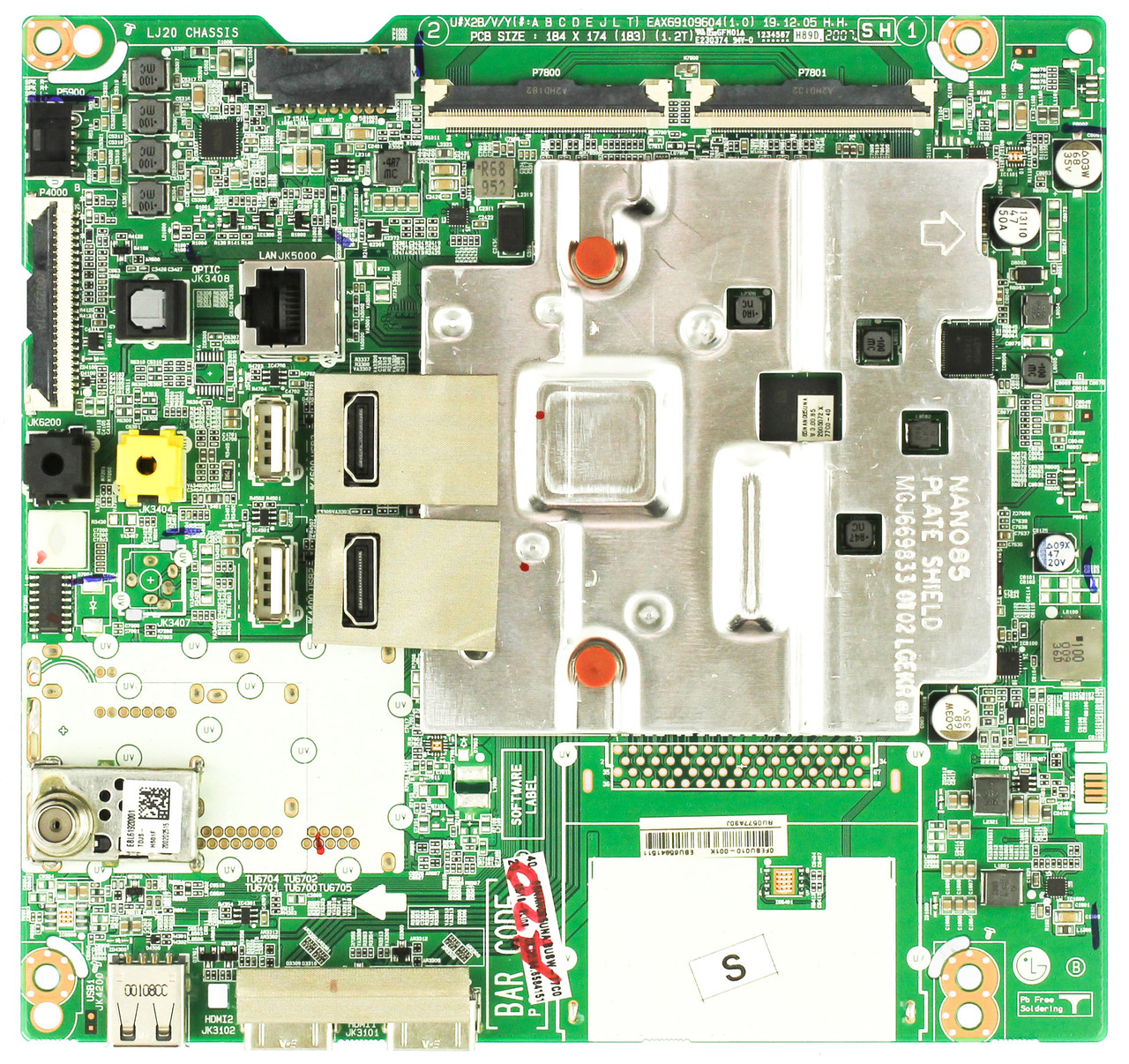 LG EBU65841511 Main Board for 65NANO85UNA