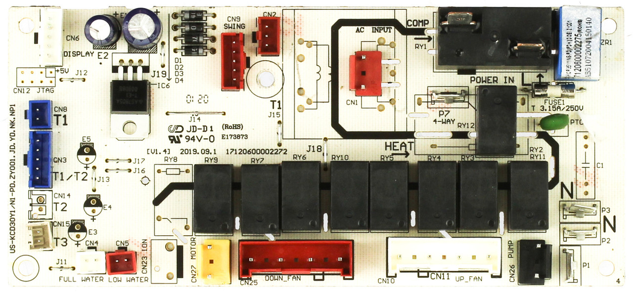 Midea 17120600002275 Air Conditioner Control And Display Board Assembly 