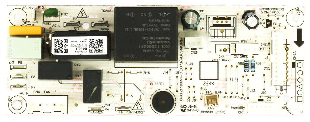 Danby Dehumidifier 17120100A04913 Main Board