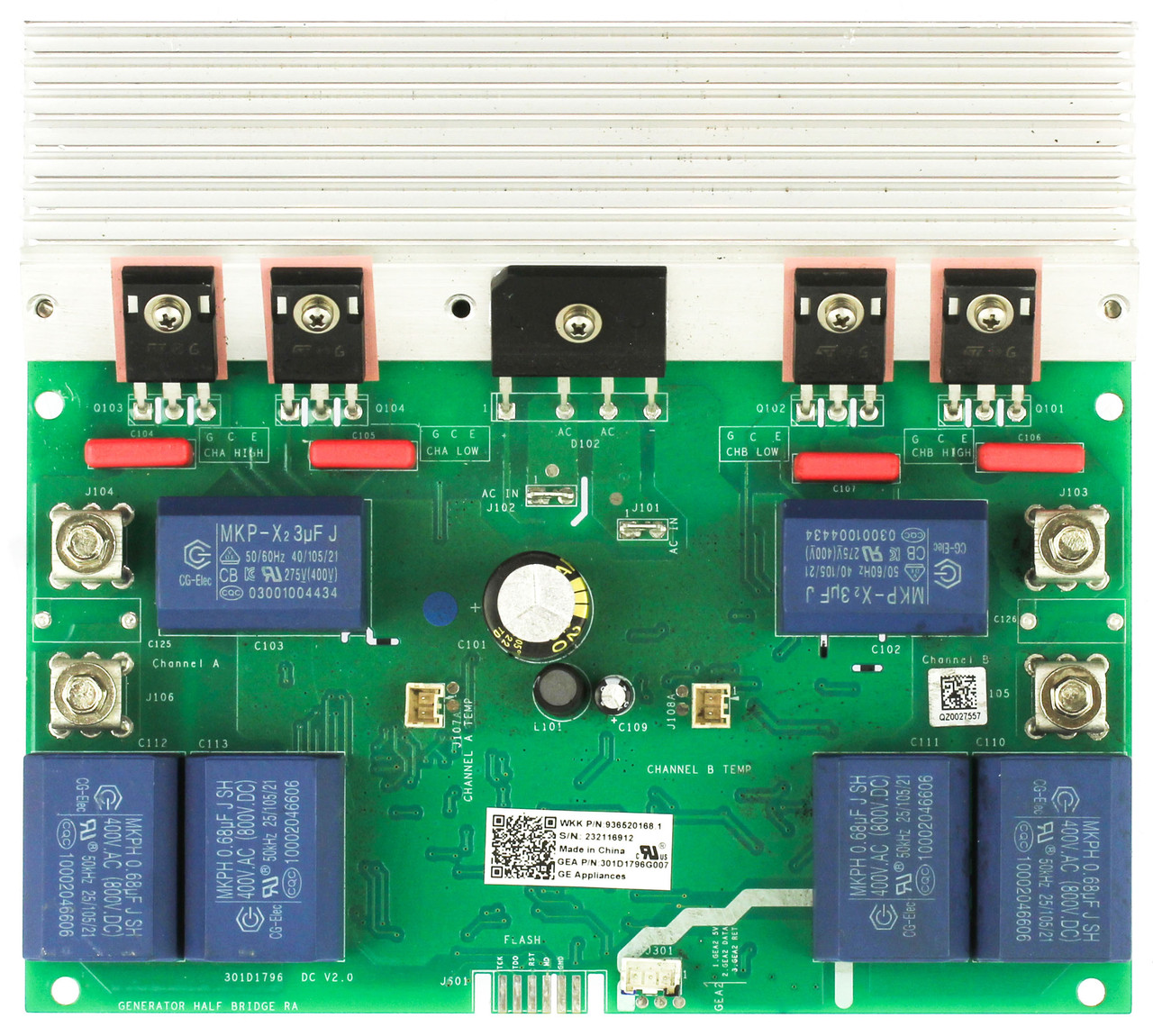 GE 301D1796G007 Range Control Board