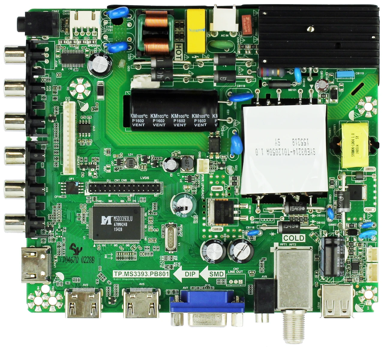 Proscan 22002A0163T-95 PLDED4331A-B (A1603 Serial) Main Board / Power Supply