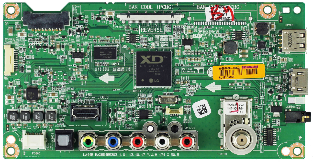 LG EBT62874503 Main Board for 42LB5600-UH