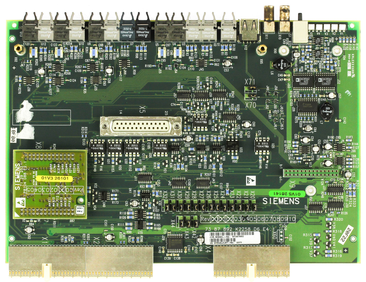 Siemens 07387892 MRI LWL_INT D6 Interface Control Board