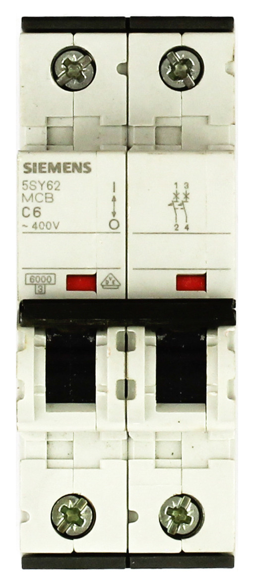 Siemens 5SY6206-7 DIN Rail Circuit Breaker