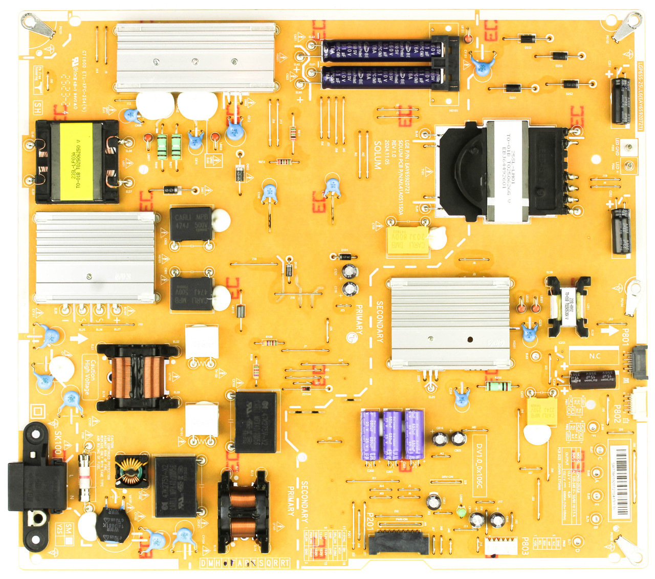 LG EAY65920721 Power Supply Board 65QNED85AUA