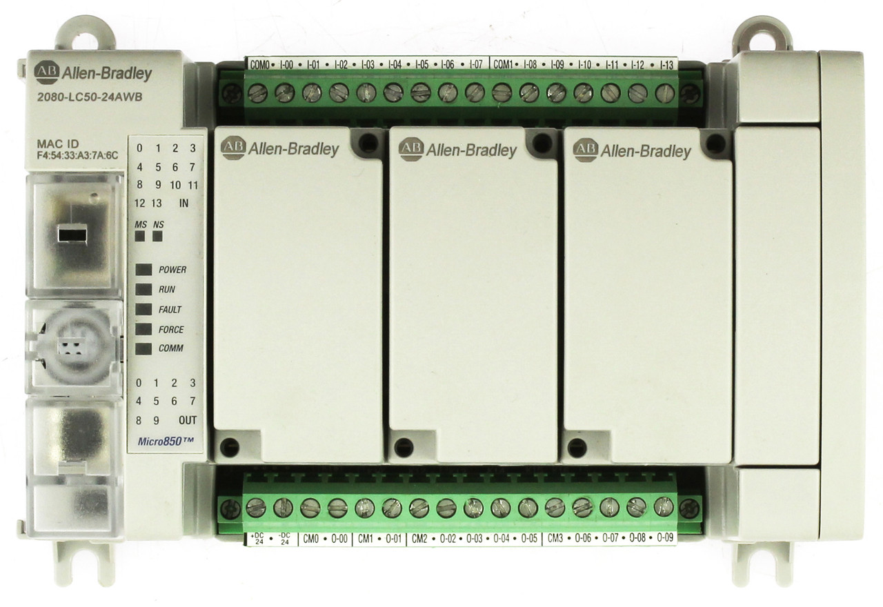 Allen Bradley 2080-LC50-24AWB Micro 850 Control Module