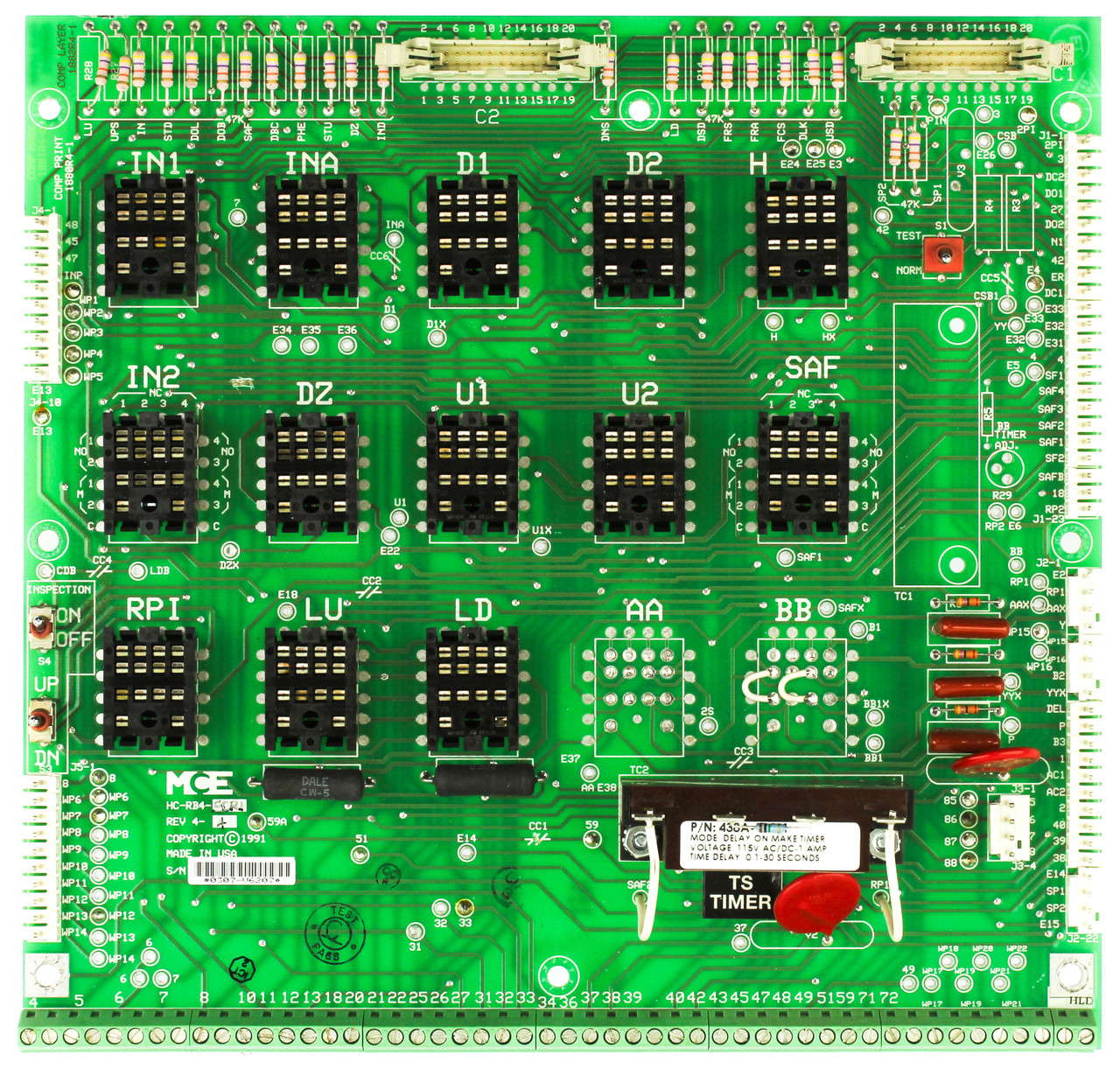 MCE HC-RB4-SCR1 Elevator Relay Control Board