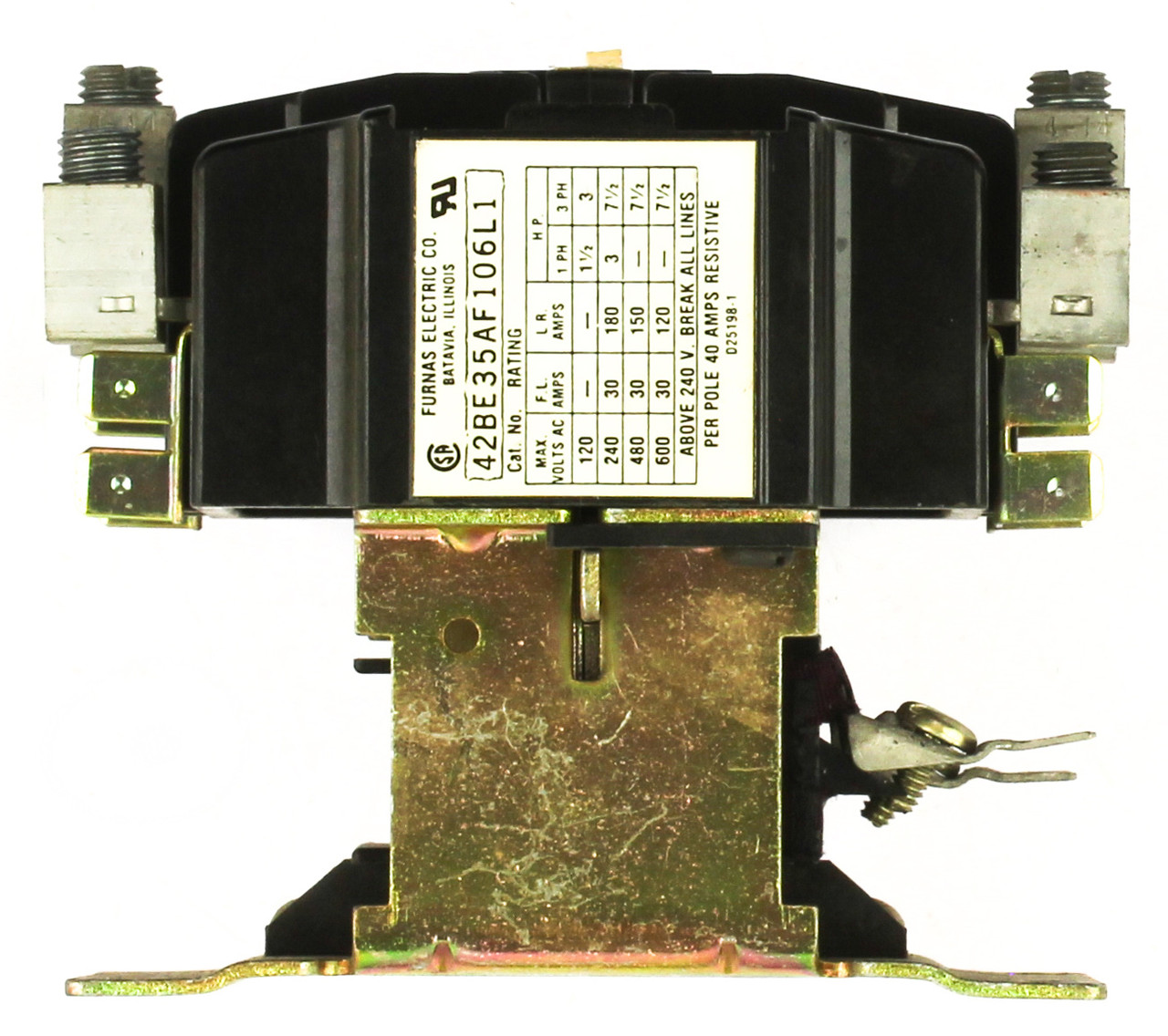 Furnas 42BE35AF106L1 3 Pole Contactor