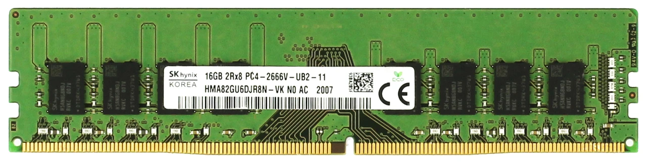 Hynix HMA82GU6DJR8N-VK-AC 16GB DDR4 PC4-2666V Memory Module