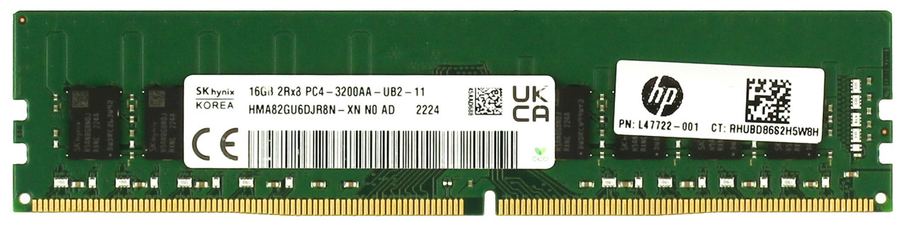 Hynix HMA82GU6CJR8N-XN-AD 16GB DDR4 PC4-3200AA Memory Module