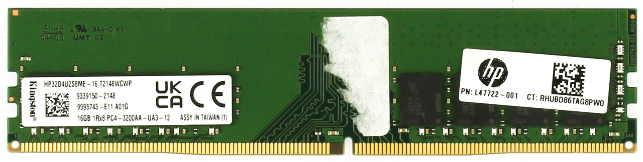 Kingston 9995743-E11 16GB DDR4 PC4-3200AA Memory Module