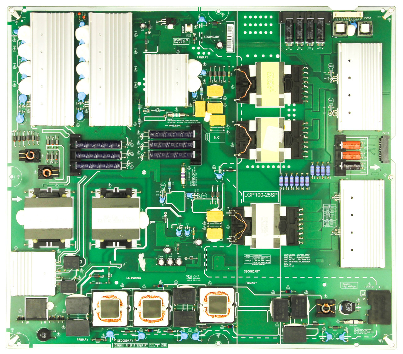 LG EAY65920881 Power Supply Board 100QNED85AU