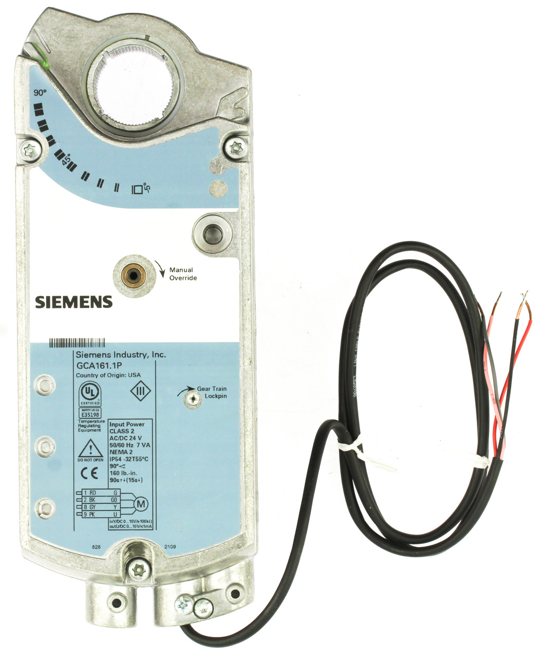 Siemens GCA161-1P OpenAir Electric Actuator