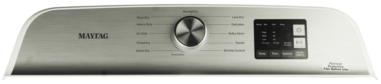 Maytag MED6200KW1 Electric Dryer Top Control Panel