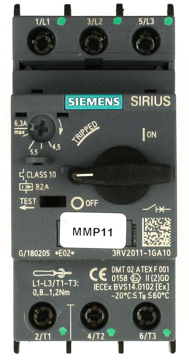 Siemens 3RV2011-1GA10 Circuit Breaker