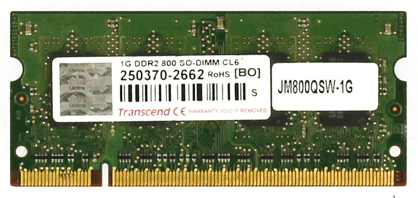 Transcend JM800QSW-1G 1GB DDR2 Memory Module