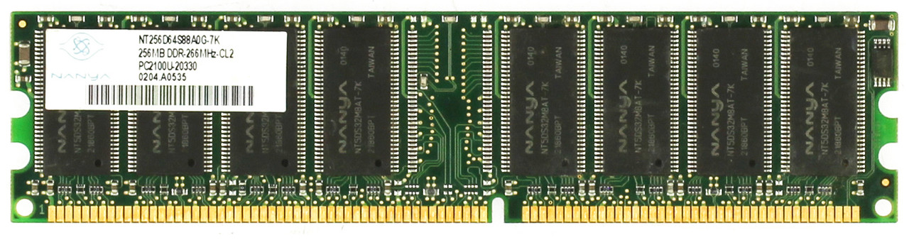 Nanya NT256D64S88A0G-7K 256MB DDR Memory Module