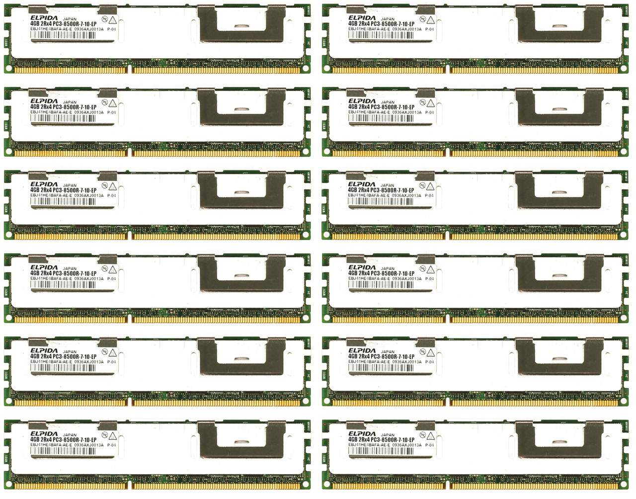 Elpida EBJ41HE4BAFA-AE-E DDR3 Memory Module - 12 Pack