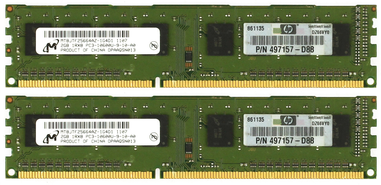 Micron MT8JTF25664AZ-1G4D1 DDR3 Memory Module - 2 Pack