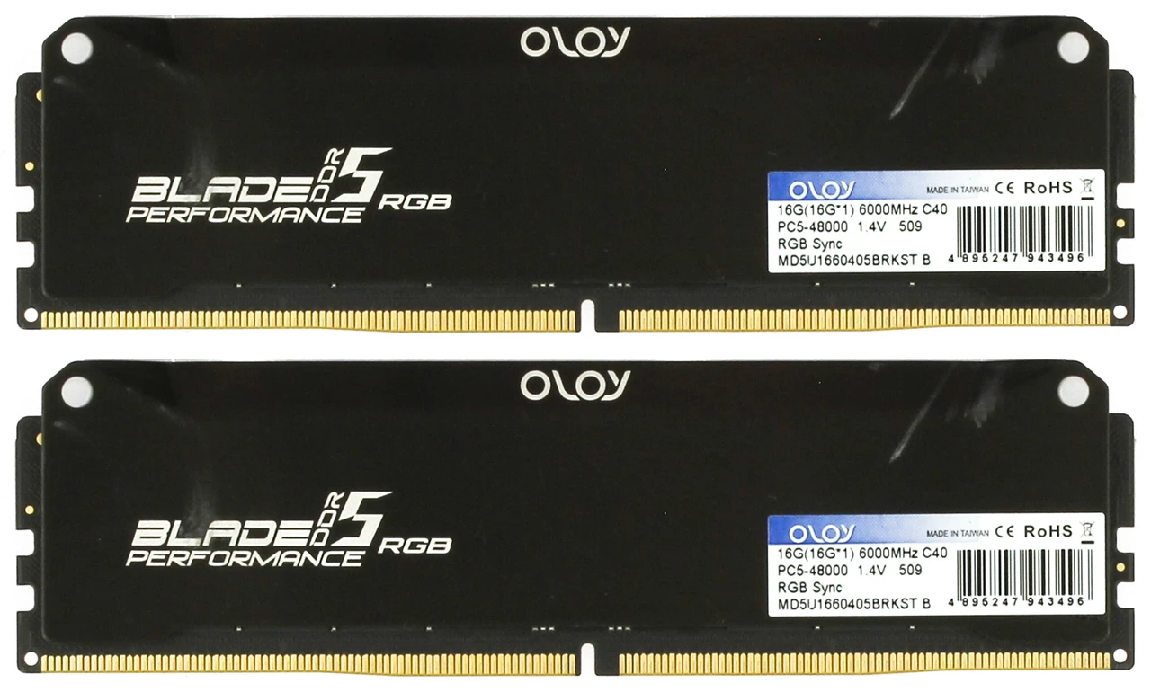 Oloy Blade MD5U1660405BRKST 16GB DDR5 Memory Module - 2 Pack