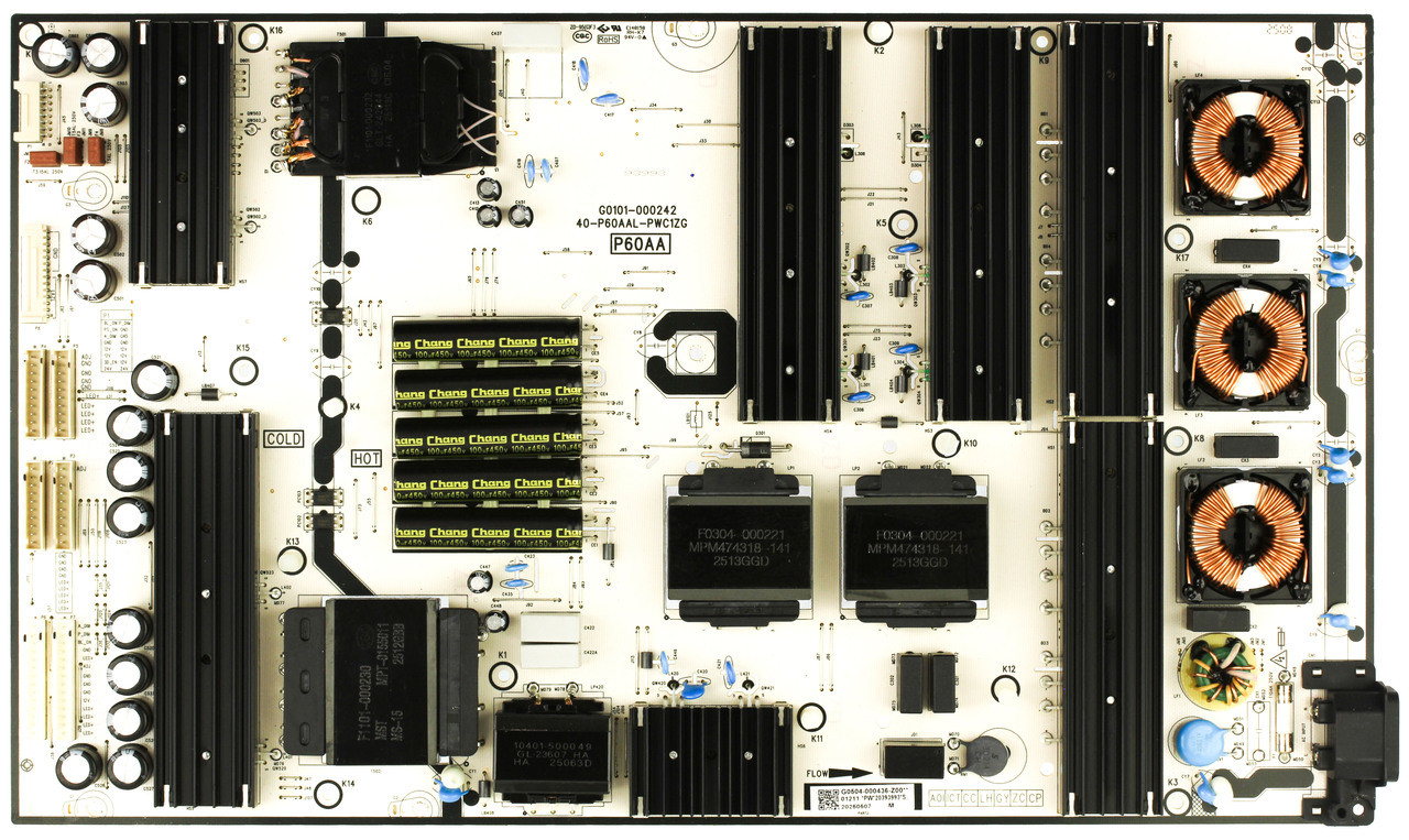 TCL G0504-000436-Z00 Power Supply Board