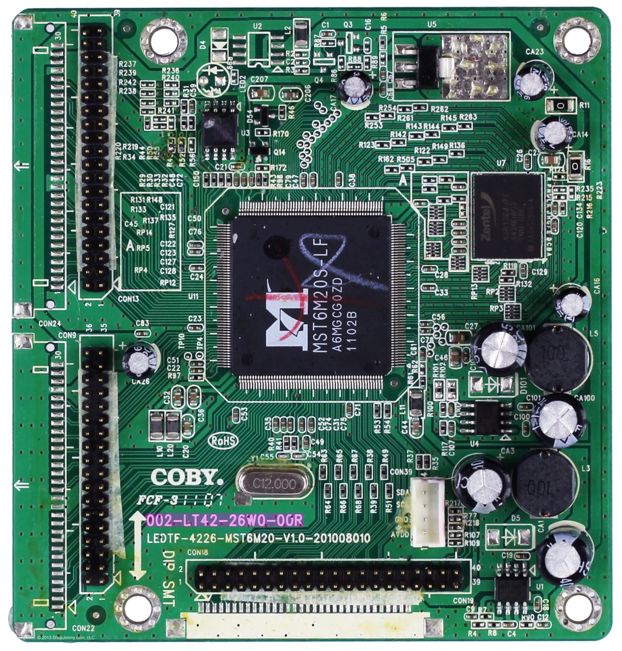Coby 002-LT42-26W0-00R (LEDTF-4228-MST6M20-V1.0-201008010) PC Board for TFTV3247