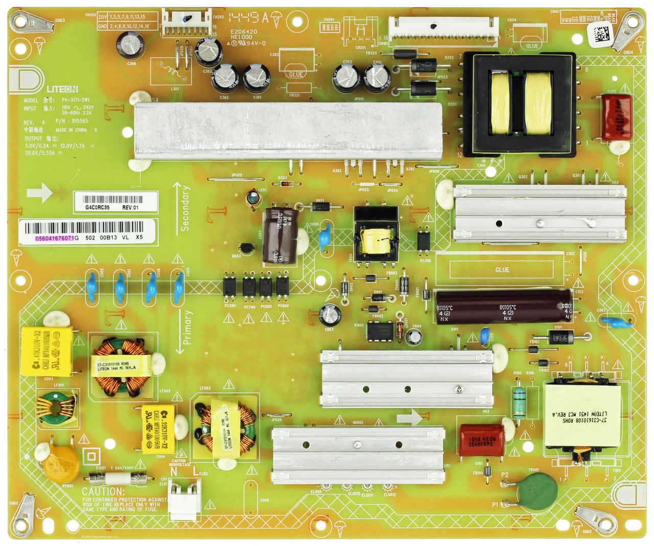 Vizio 056.04167.6071 Power Supply Unit