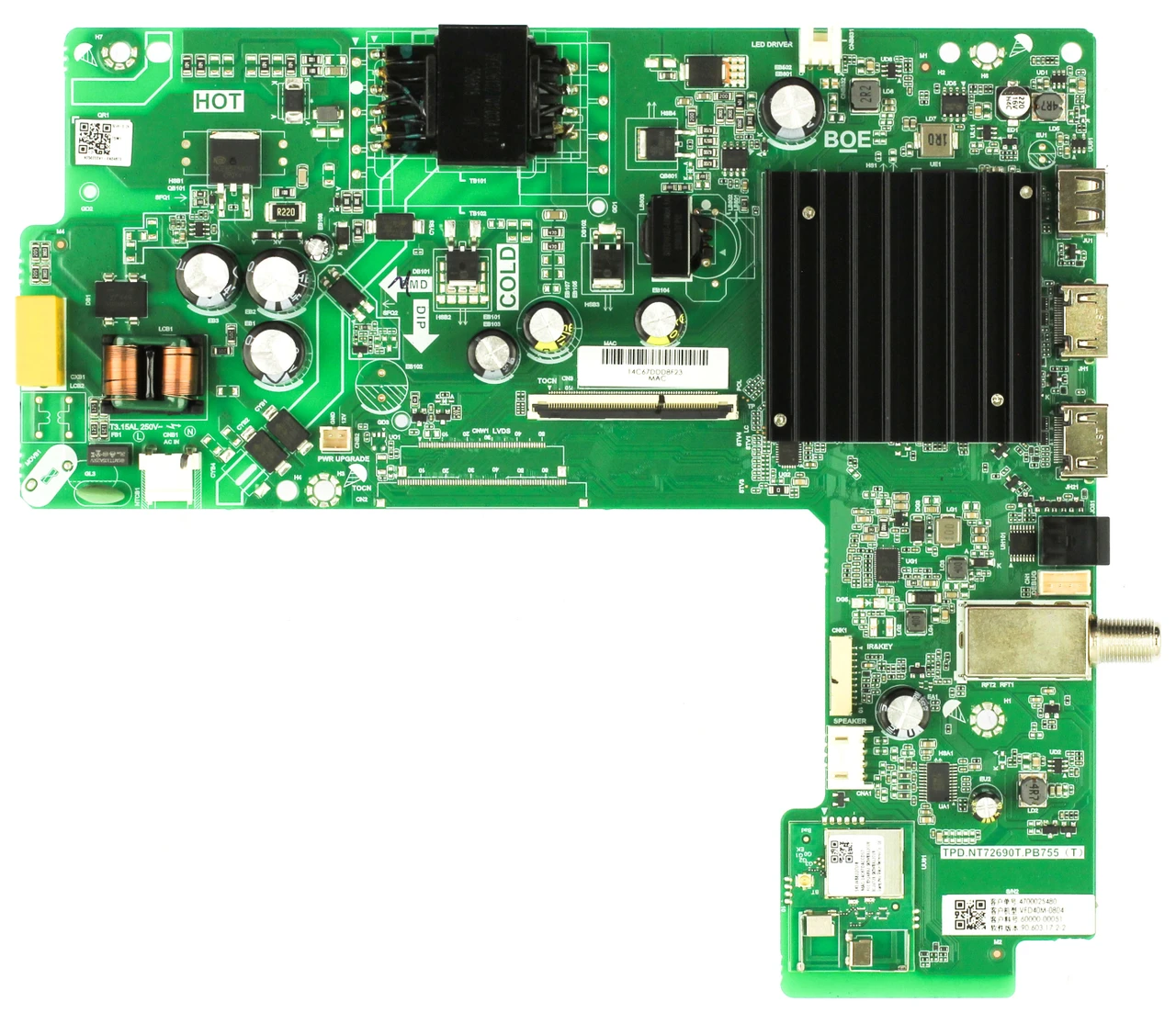 Vizio 60000-00051 Main Board for VFD40M-0804