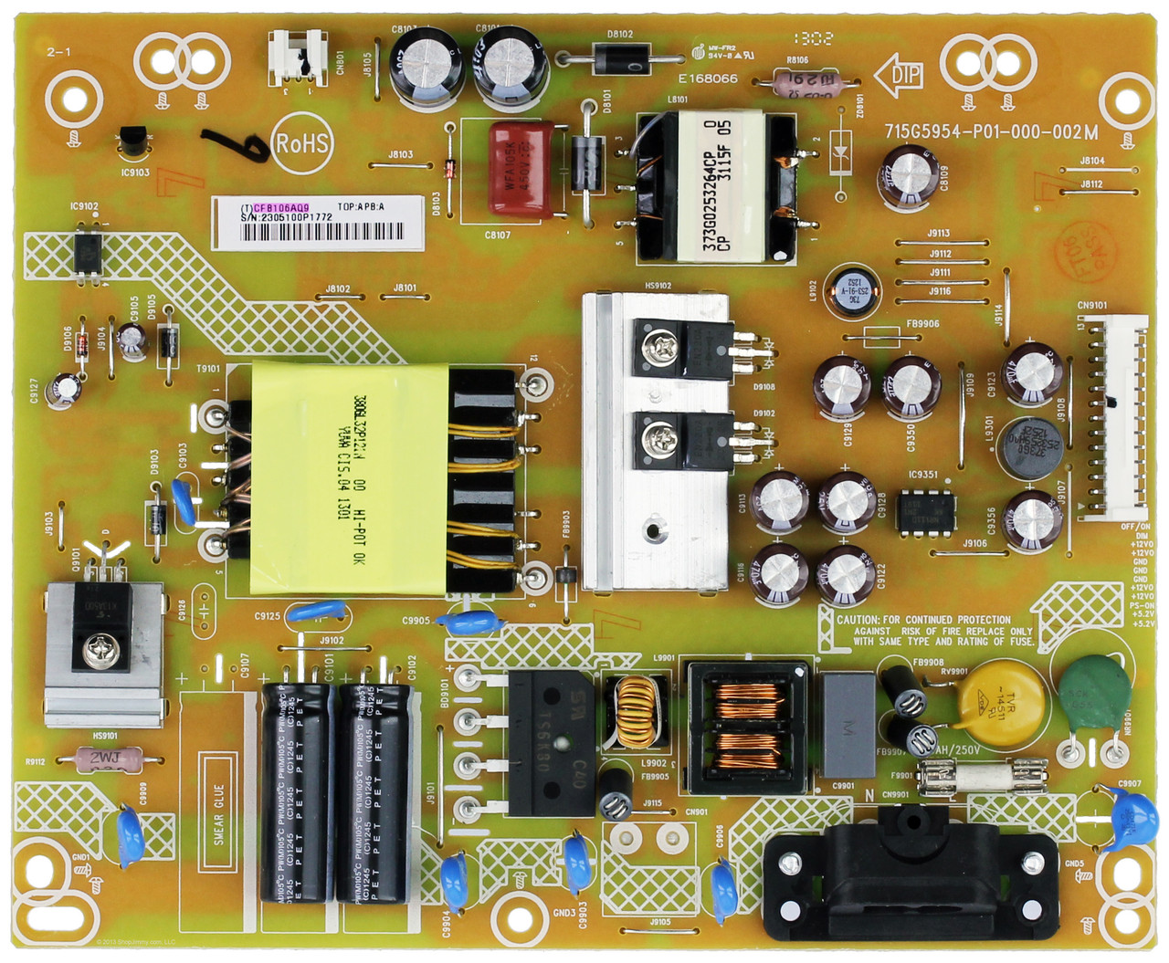 Polaroid ADTVCFB106AQ9 Power Supply for TLAC-02255