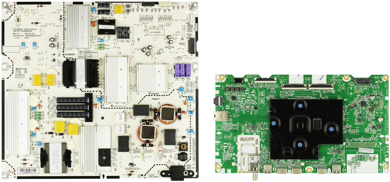 LG 75UR9000PUA Complete LED TV Repair Parts Kit