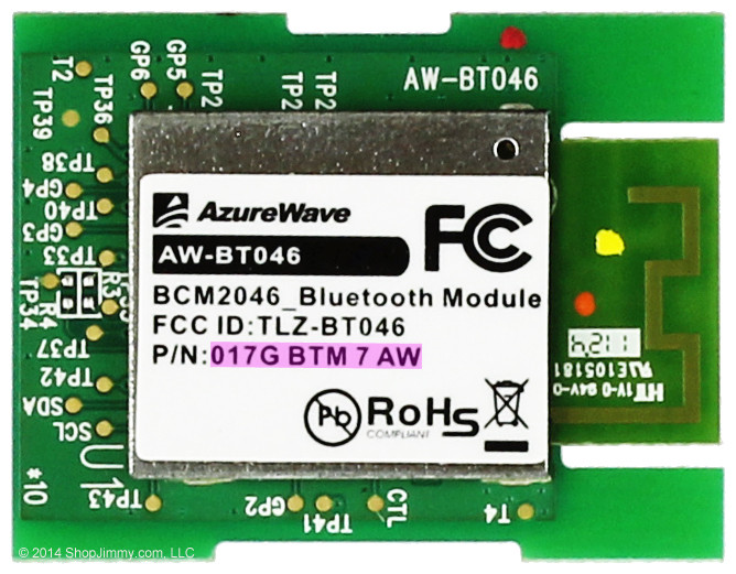 Vizio 017GBTM7AW (AW-BT046, BCM92046MB_EMB) Bluetooth Module