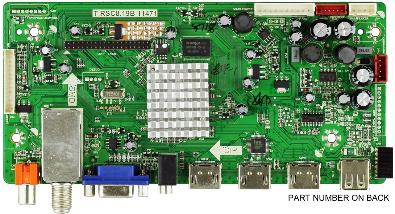 Element 1B2C0814 (T.RSC8.19B 11471) Main Board for ELCFW327