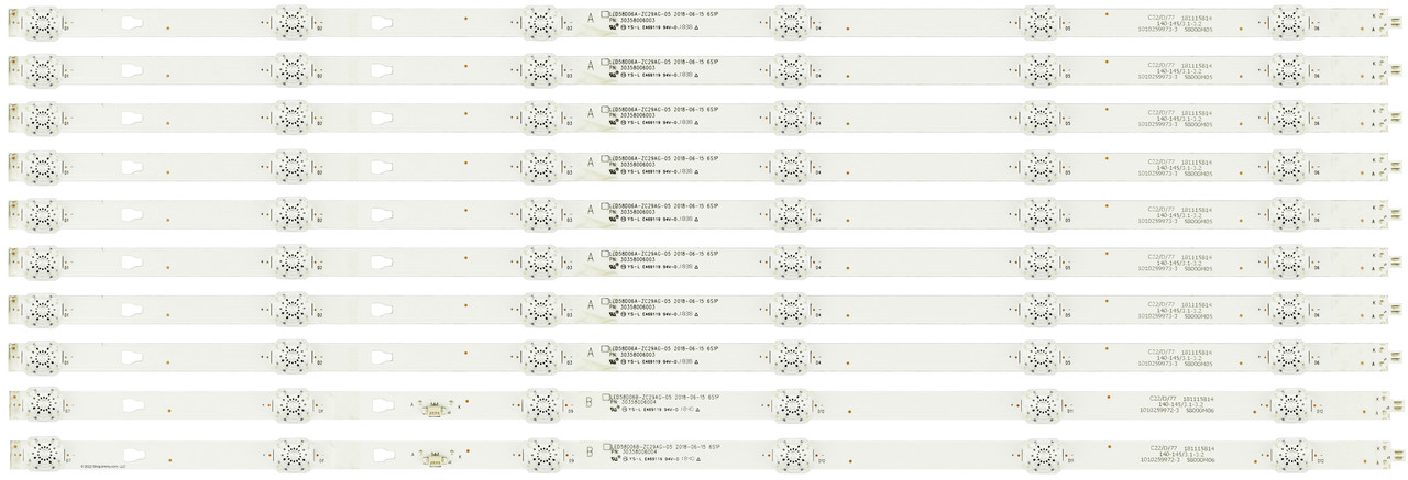 Hitachi 30358006003 LED Backlight Strips (10) 58C61