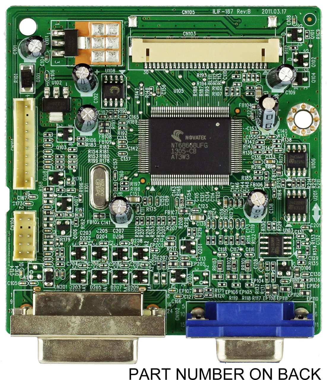 ViewSonic 7911U1300500R Main Board for VX2450WM-LED