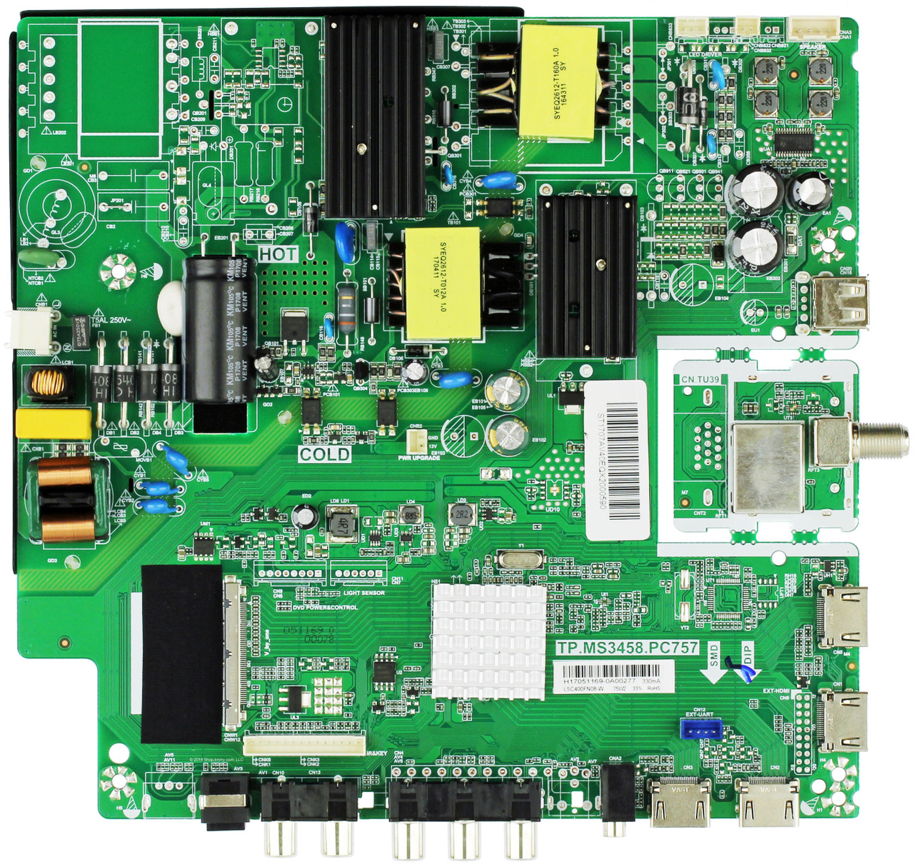 Avera H17051169 Main Board / Power Supply for 40EQX20