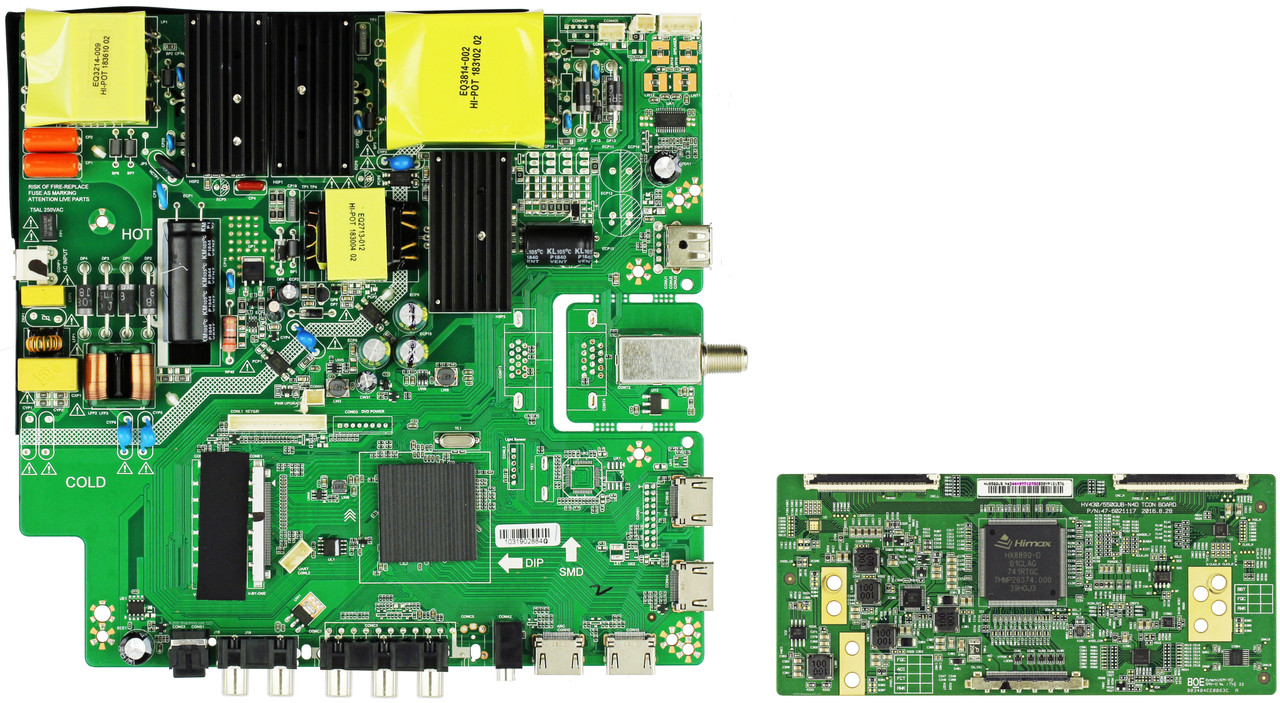RCA RTU5540-B TV Repair Parts Kit Version 7 (SEE NOTE)