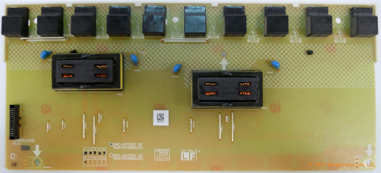 Sharp RUNTKA390WJZZ (DAC-60T003 BF) Backlight Inverter