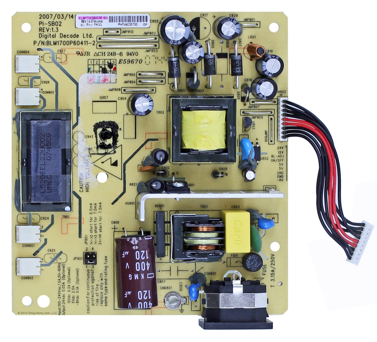 Prestigio XLM1700390036-SH Power Supply / Backlight Inverter