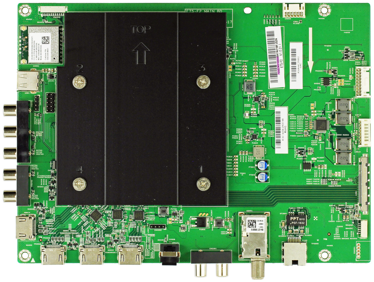 Vizio 791.02K10.0003 Main Board for E75-F2 (LWZ2WWMU serial)