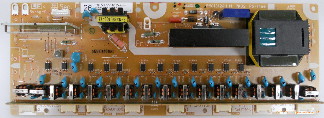 Sharp RUNTKA151WJZZ Backlight Inverter for LC-26P50E